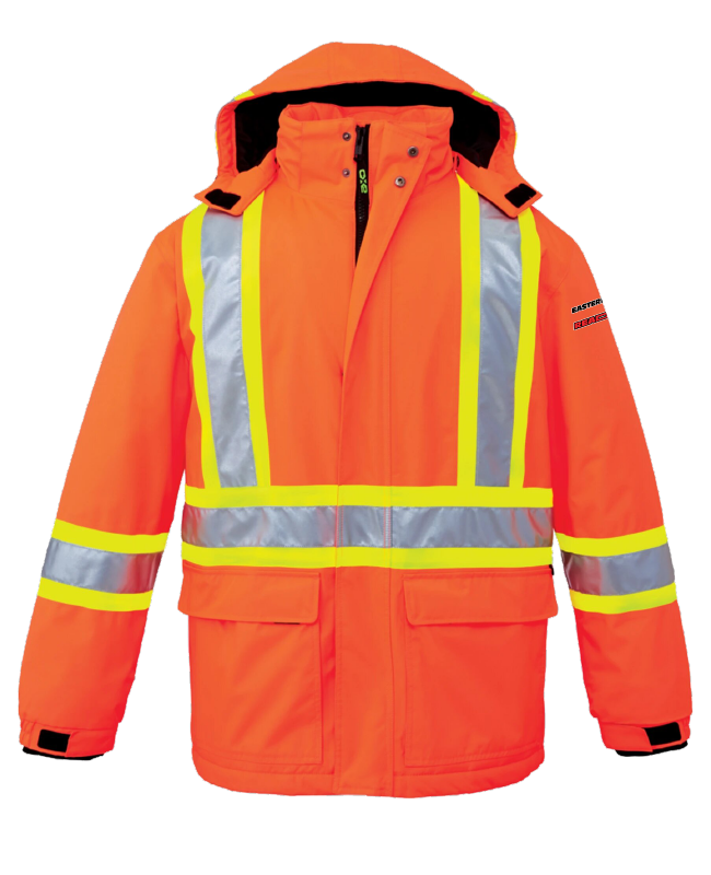 Eastern Ontario Ready Mix - L01250 parka haute visibilité unisexe (ORANGE) - BR. 13370 (MG)